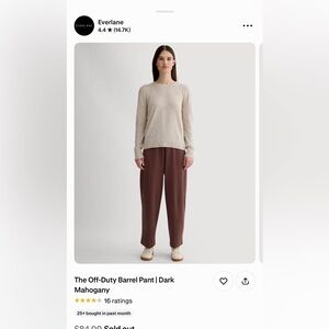 Everlane The Off-Duty Barrel Pant